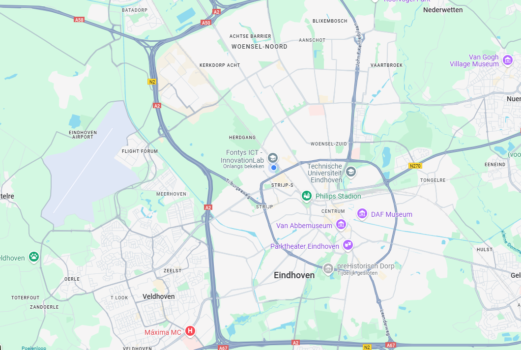 Plattegrond Eindhoven